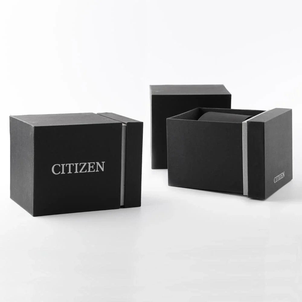 Citizen EM1003-48X Analog Eco-Drive Armbanduhr mit Stoffband L Ambiluna Collection Damen 