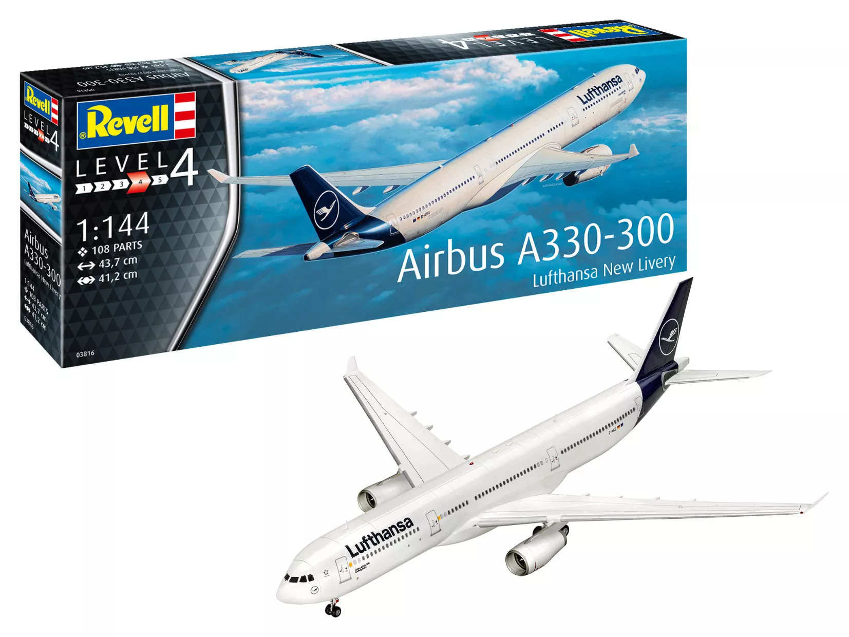 Revell 03816 Airbus A330-300 - Lufthansa New Livery Flugzeuge 1:144