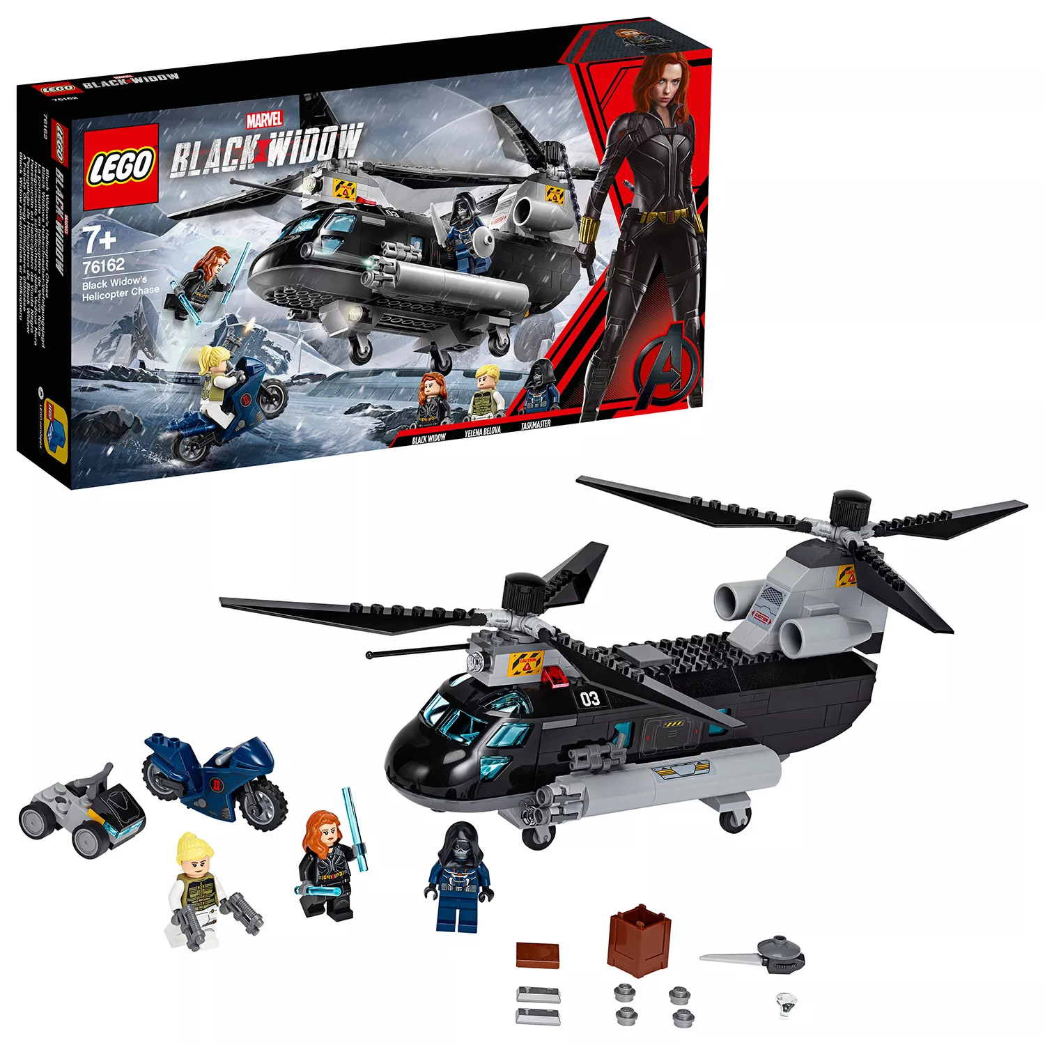 LEGO Marvel Super Heroes Black Widows Hubschrauber-Verfolgungsjagd