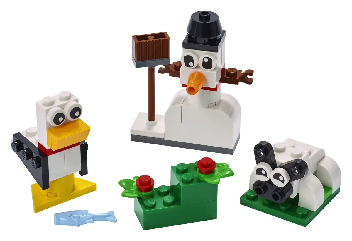 LEGO 11012 Classic Kreativ-Bauset mit weißen Steinen