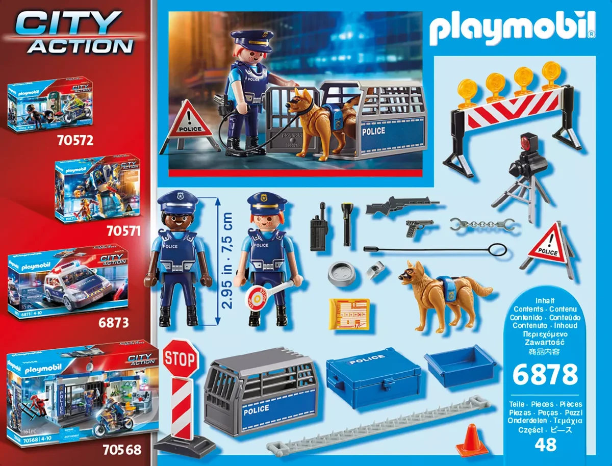 PLAYMOBIL 6878 - City Action - Polizei-Straßensperre 