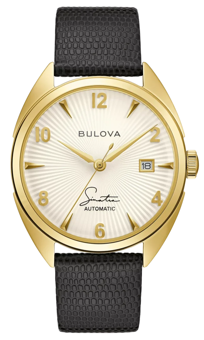 BULOVA 97B196 Uhr Automatic Schwarz Gold Herren