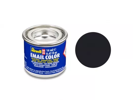 Revell 32108 schwarz, matt RAL 9011 14 ml-Dose Revell Modellbau-Farbe auf Kunstharzbasis
