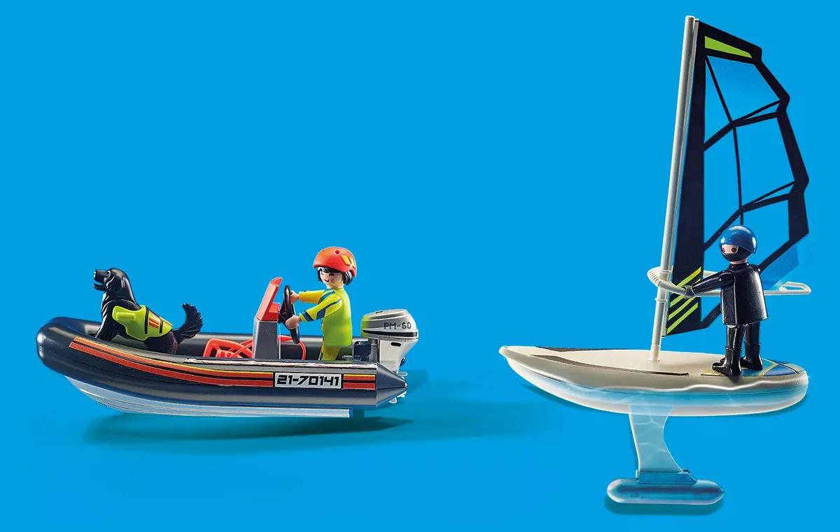 PLAYMOBIL 70141 Seenot: Polarsegler-Rettung mit Schlauchboot