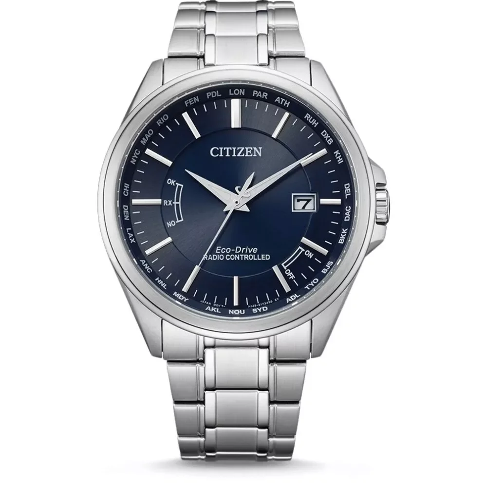 CITIZEN CB0250-84L Uhr, Funk Blau Stahl Silber