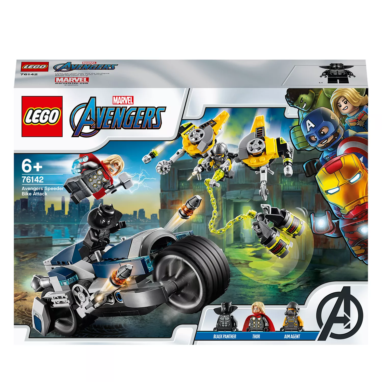 LEGO Marvel Avengers Movie 4 Avengers Speeder-Bike Attacke - 76142