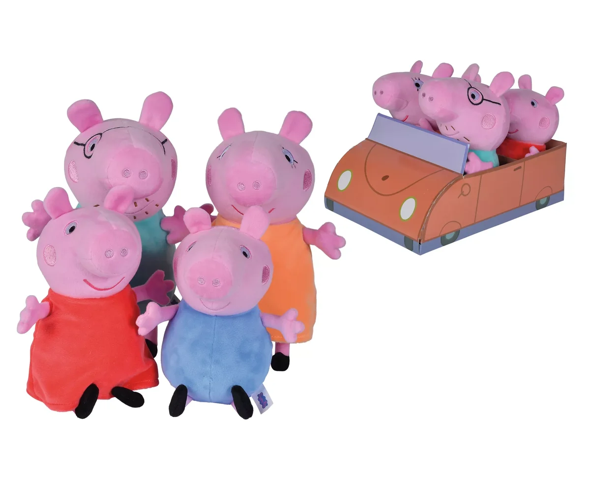 Peppa Pig 4-tlg. Familienset im Auto (109261006)