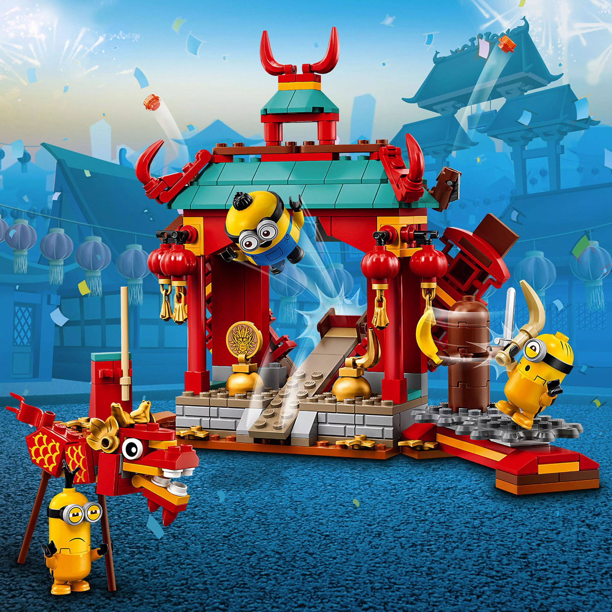LEGO Minion Minions Kung Fu Tempel