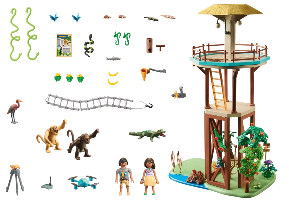 PLAYMOBIL 71008 Wiltopia - Forschungsturm mit Kompass