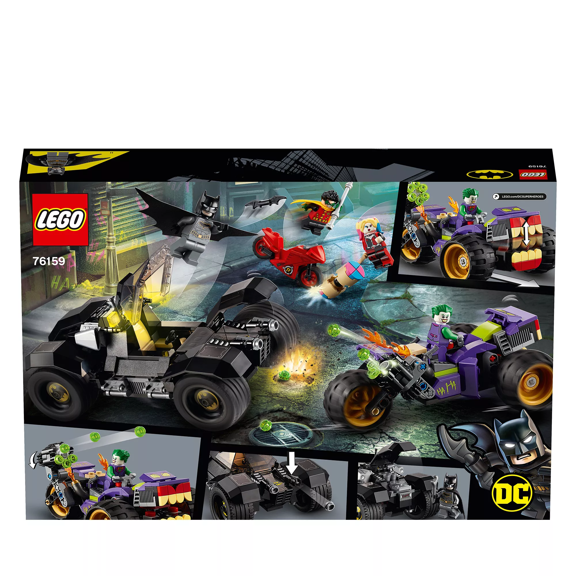 LEGO DC Comics Super Heroes Jokers Trike-Verfolgungsjagd