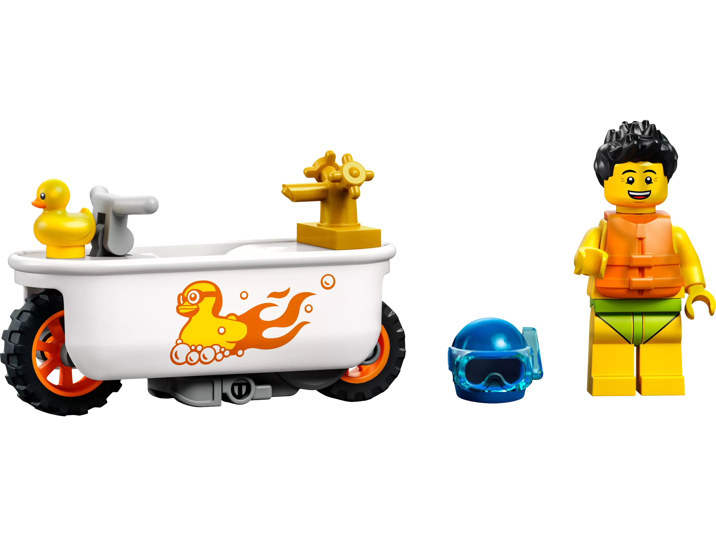 LEGO 60333 Badewannen-Stuntbike Set mit Spielzeug-Motorrad