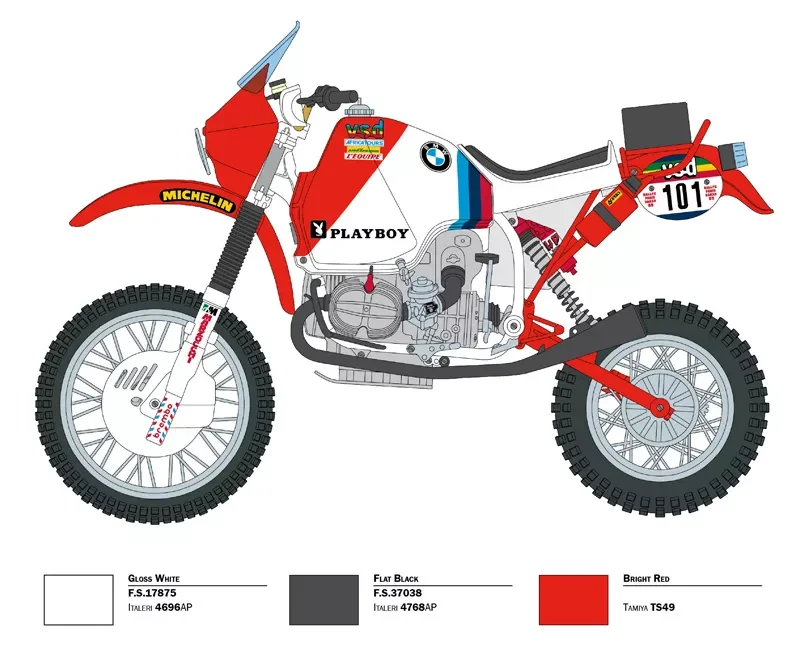 ITALERI BMW R80 G\S 1000 Dakar 1985 01:09 510104641