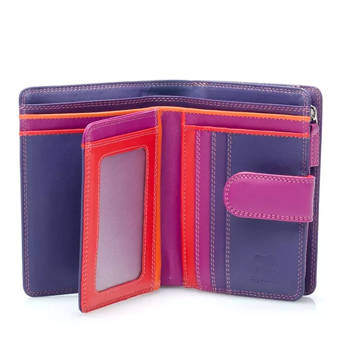 Mywalit Medium Purse Wallet C/C 10 W/Zip Sangria 390-75