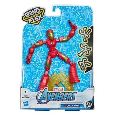 MARVEL Avengers Bend And Flex Iron Man Figure E78705L20
