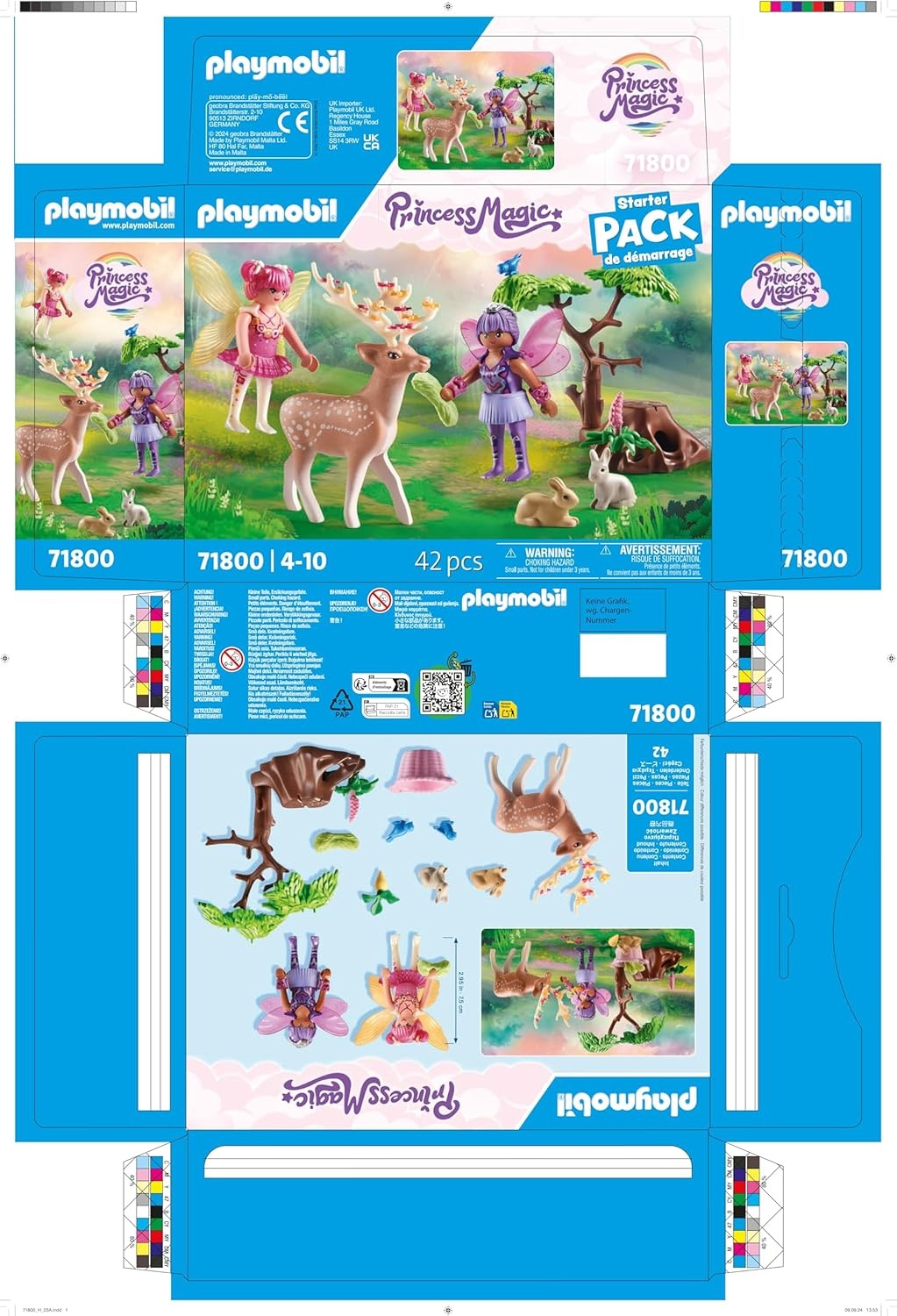 PLAYMOBIL 71800 – Princess Magic: Feen mit süßen Waldtieren & Zubehör