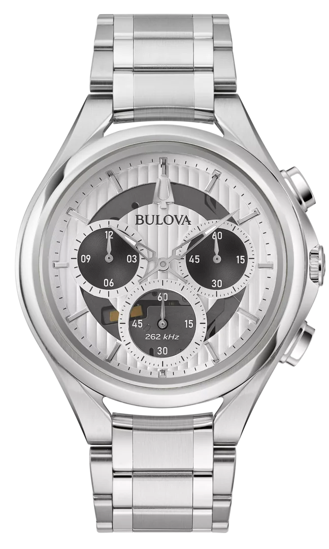 BULOVA 96A301 Uhr, Herren, Chrono, Edelstahl CURV