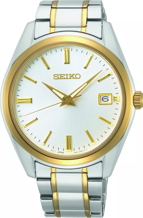 Seiko SUR312P1 Quarz, Silber/Gold