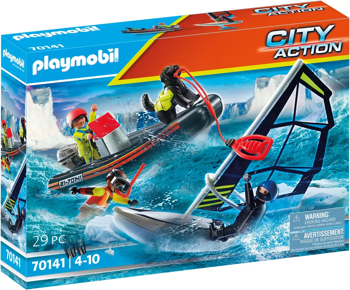 PLAYMOBIL 70141 Seenot: Polarsegler-Rettung mit Schlauchboot