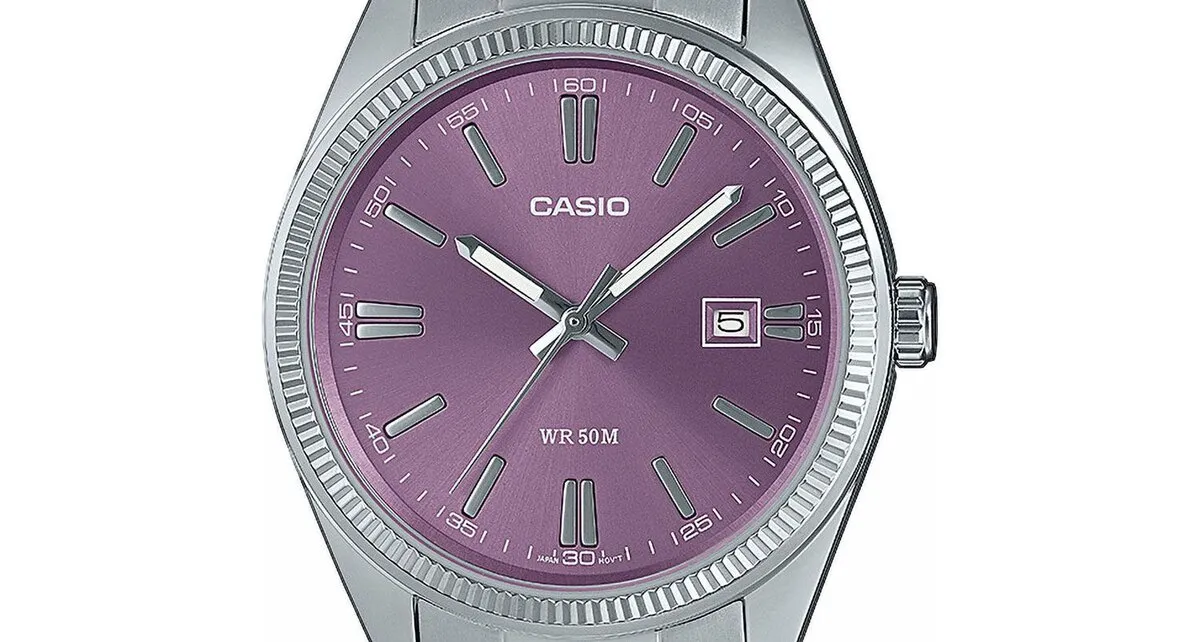 Casio MTP-1302PD-6AVEF Casio Uhr Edelstahl Analog Silber Rosa