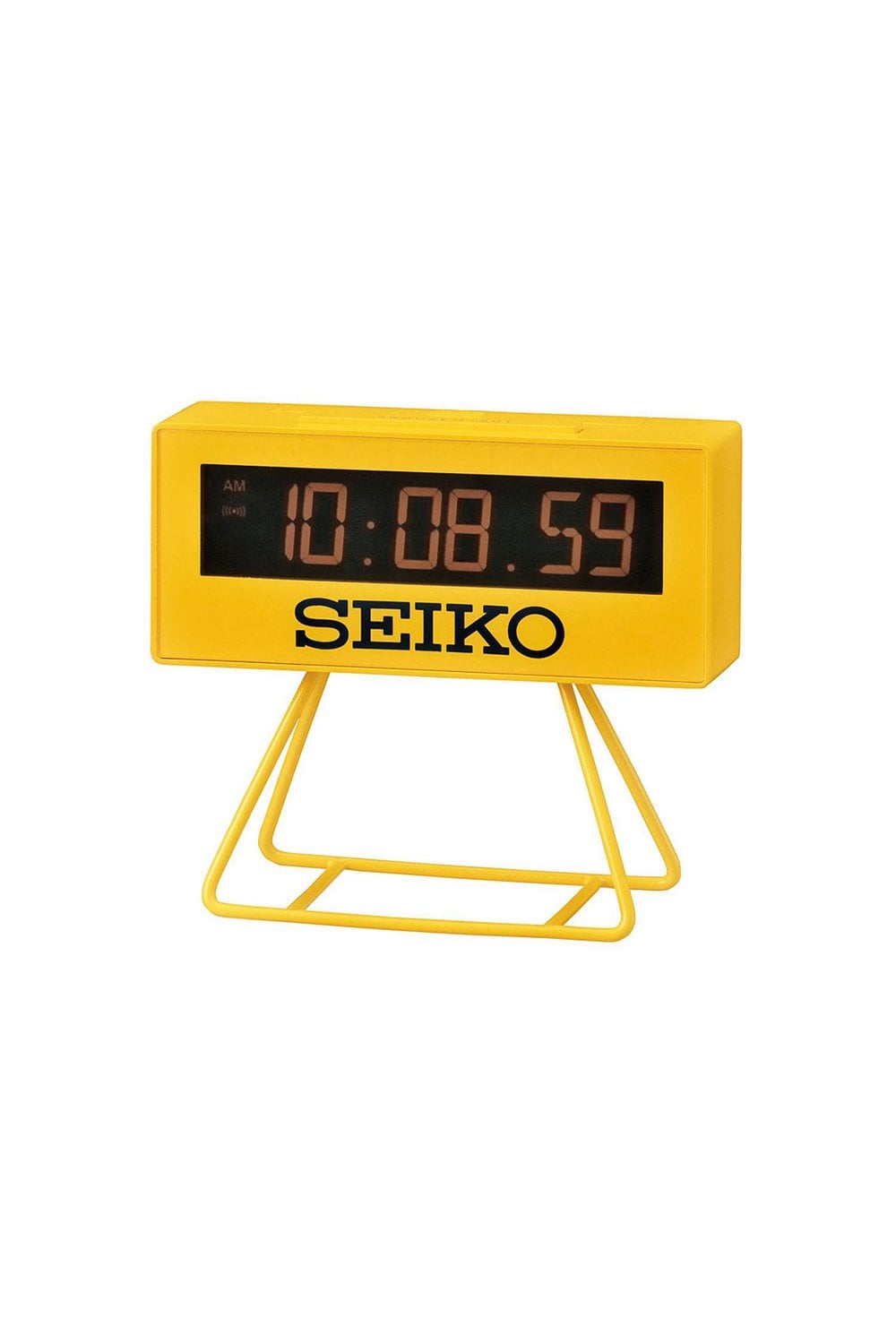 Seiko QHL062Y Countdown Style Sports Timing Clock Yellow