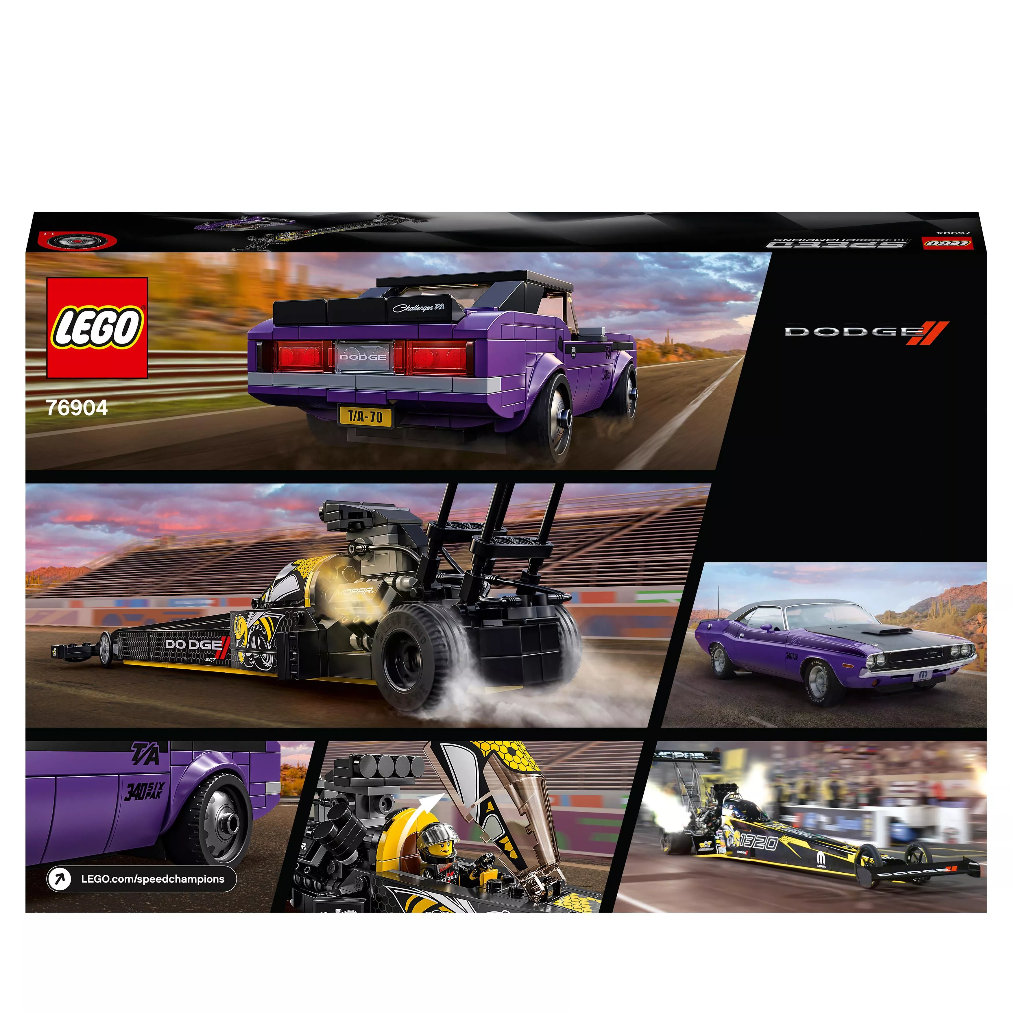 LEGO Speed Champions Mopar Dodge//SRT Dragster & 1970 Dodge Challenger