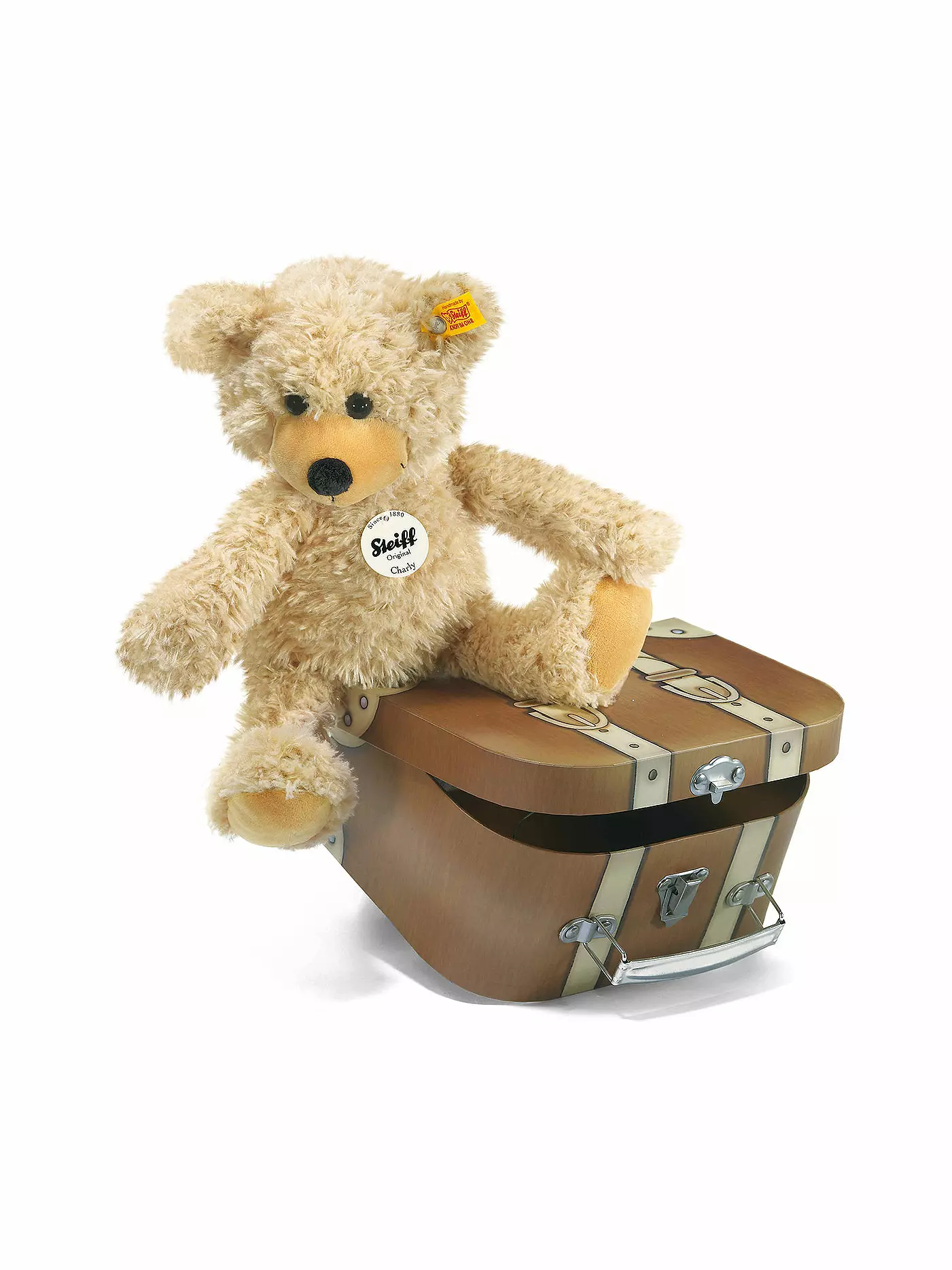 Steiff 12938 Charly Schlenker Teddybär im Koffer 30 cm