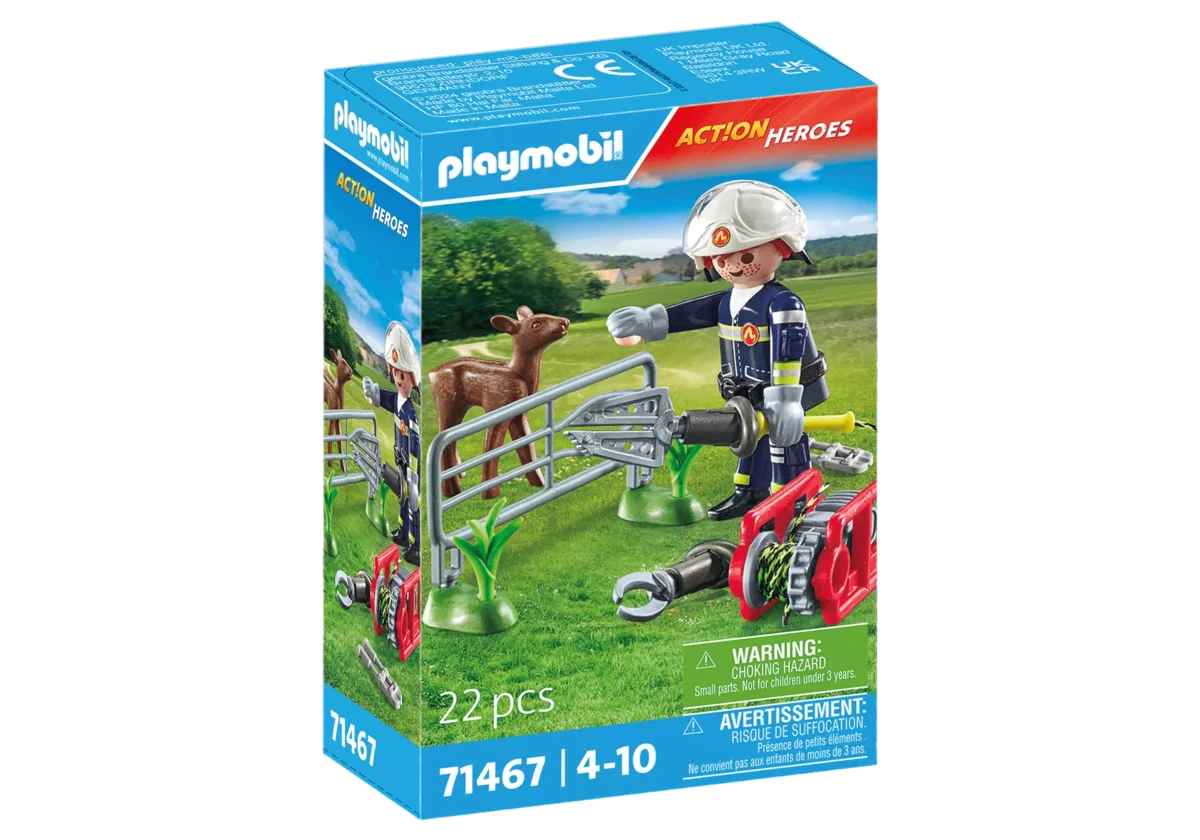 PLAYMOBIL 71467 Feuerwehr-Tierrettung