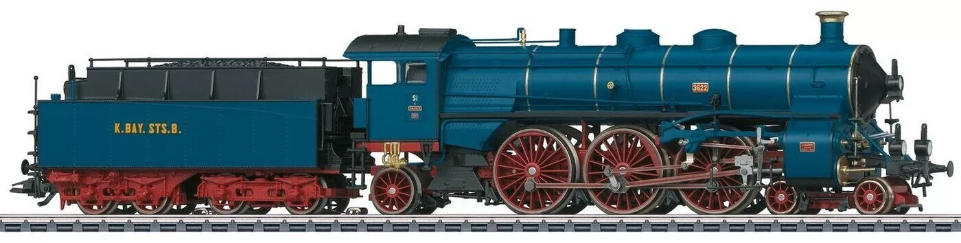 MÄRKLIN 39438 Dampflokomotive S 3/6 "Hochhaxige", K.Bay.Sts.B., Ep. I MHI-Vers.2022