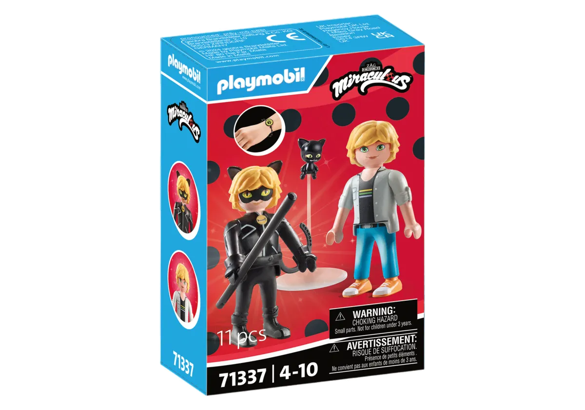 PLAYMOBIL 71337 Miraculous: Adrien & Cat Noir