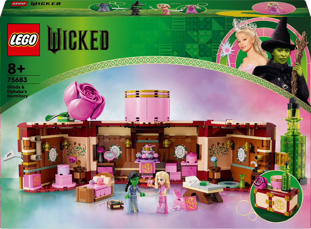 LEGO® Wicked Glindas und Elphabas Schlafsaal 75683