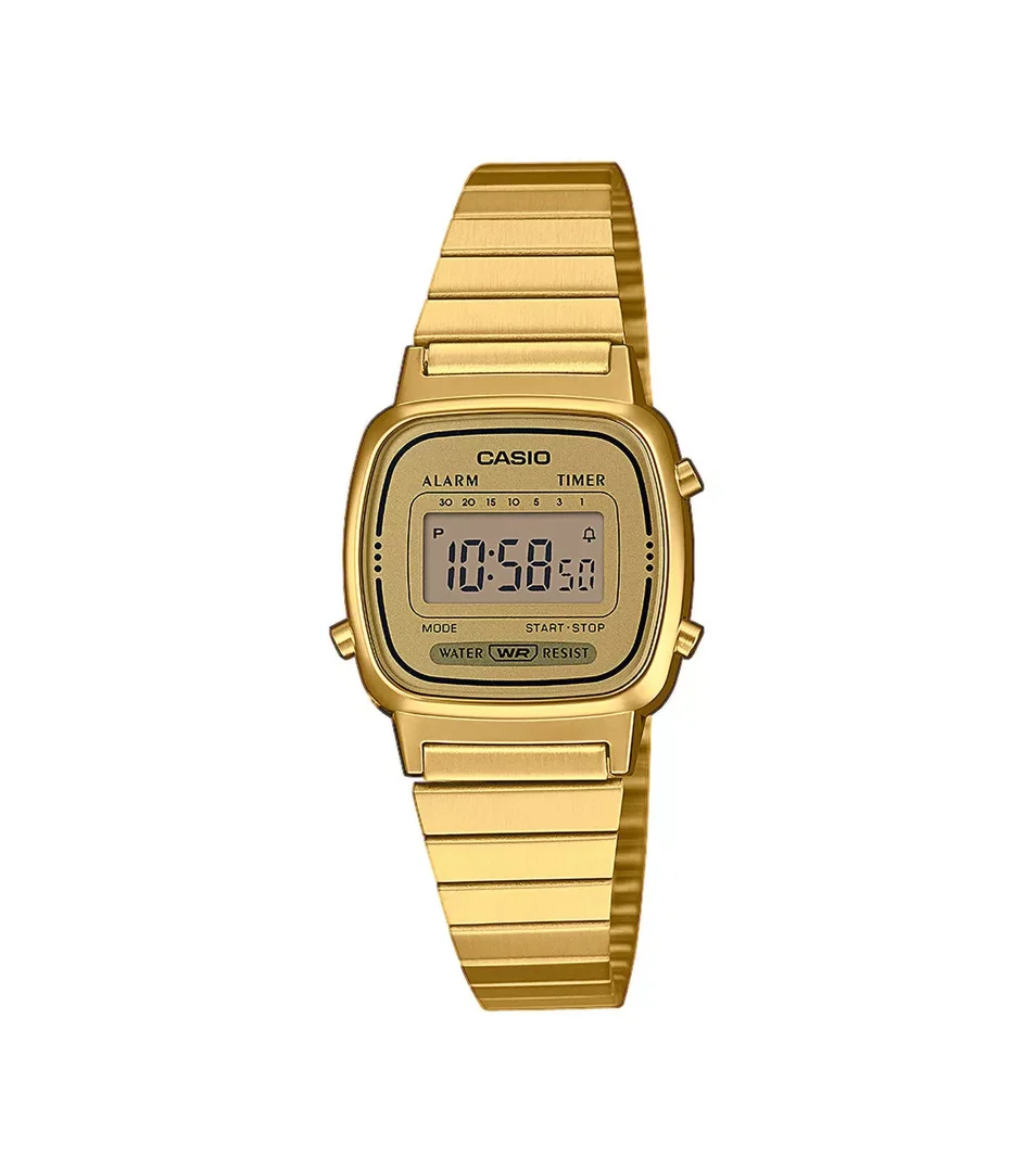 CASIO LA670WEGA-9EF uhr, damen, coll. basis, gold