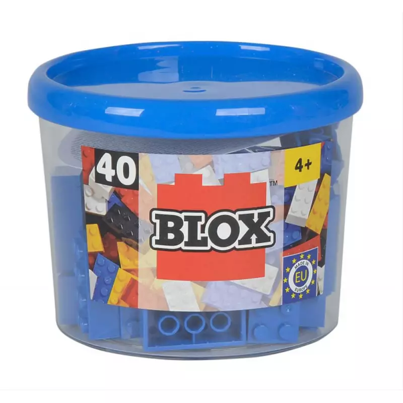 Blox, 40 Steine In Dose, Blau