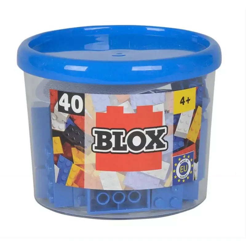 Blox, 40 Steine In Dose, Blau