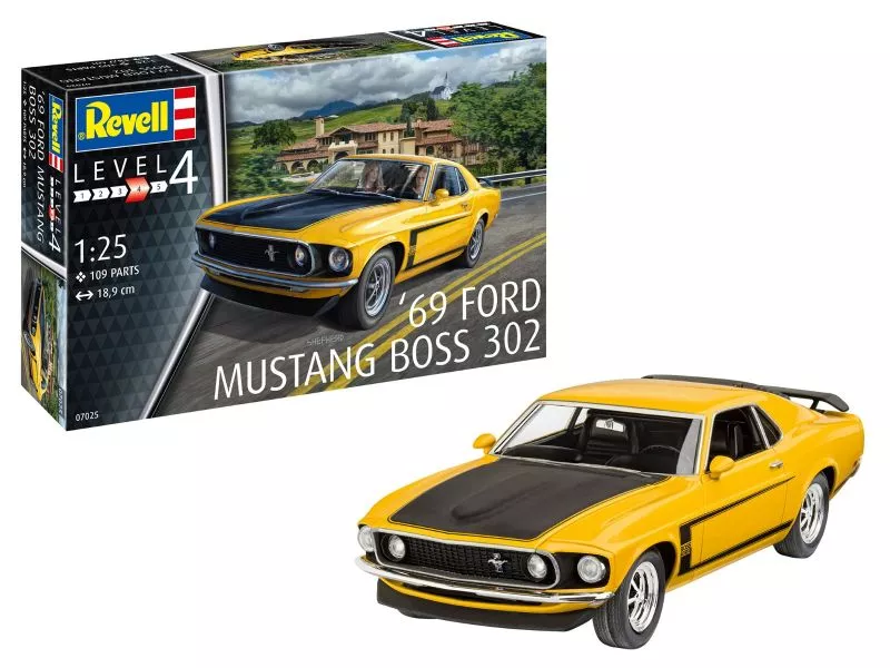 Revell 07025 Ford Mustang 302 Boss 1969 1:25