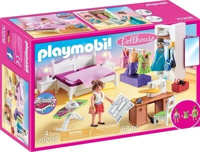 PLAYMOBIL 70208 Schlafzimmer Mit Nähecke