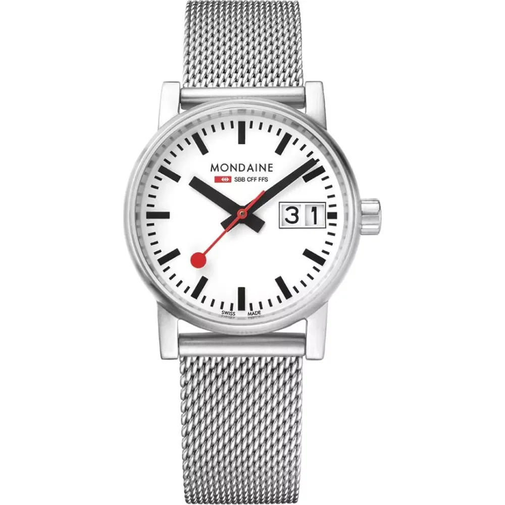 Mondaine evo2 316L Stainless steel Wiße MSE.30210.SM