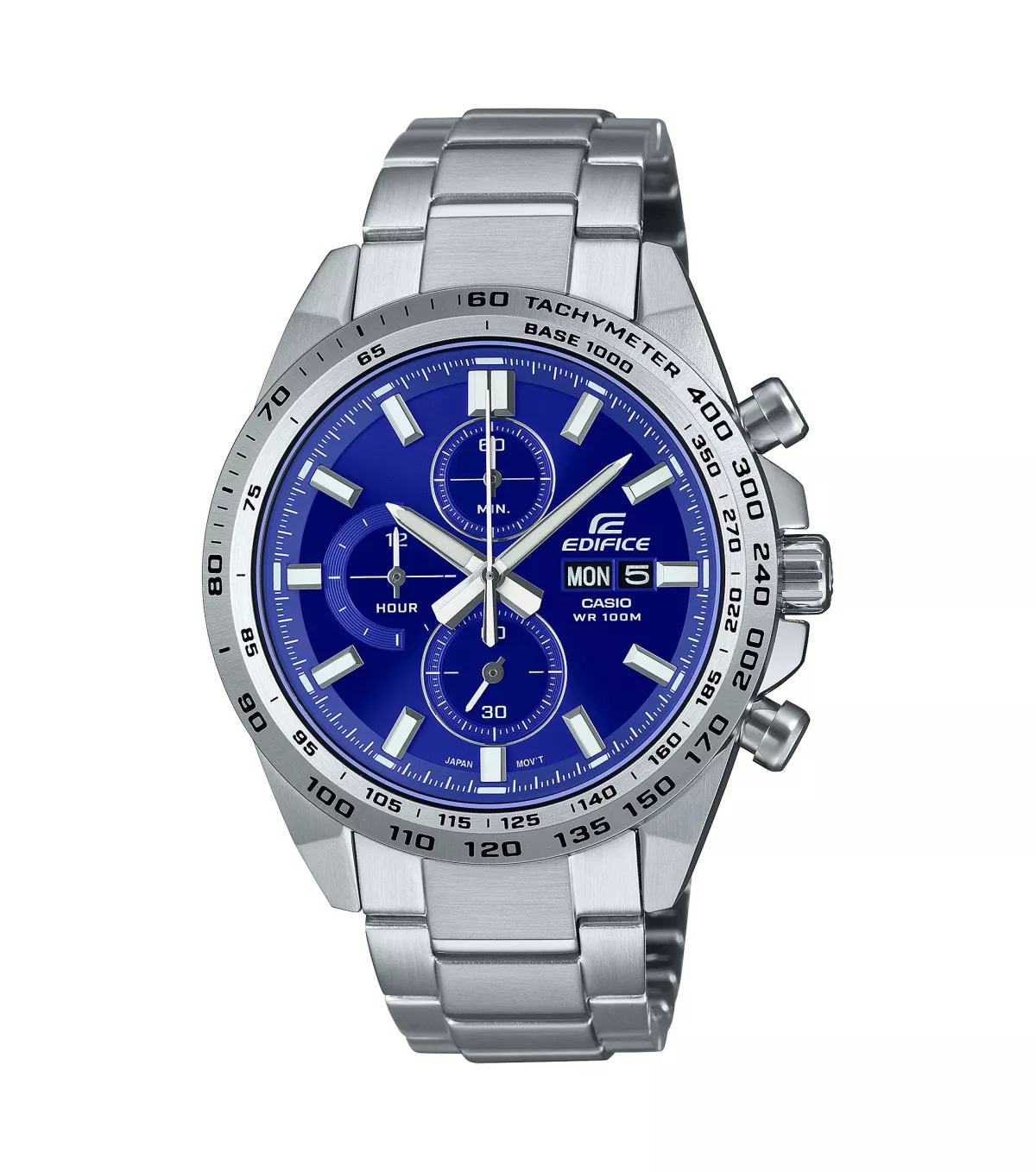 CASIO EFR-574D-2AVUEF Uhr, Edifice, Silber/Blau