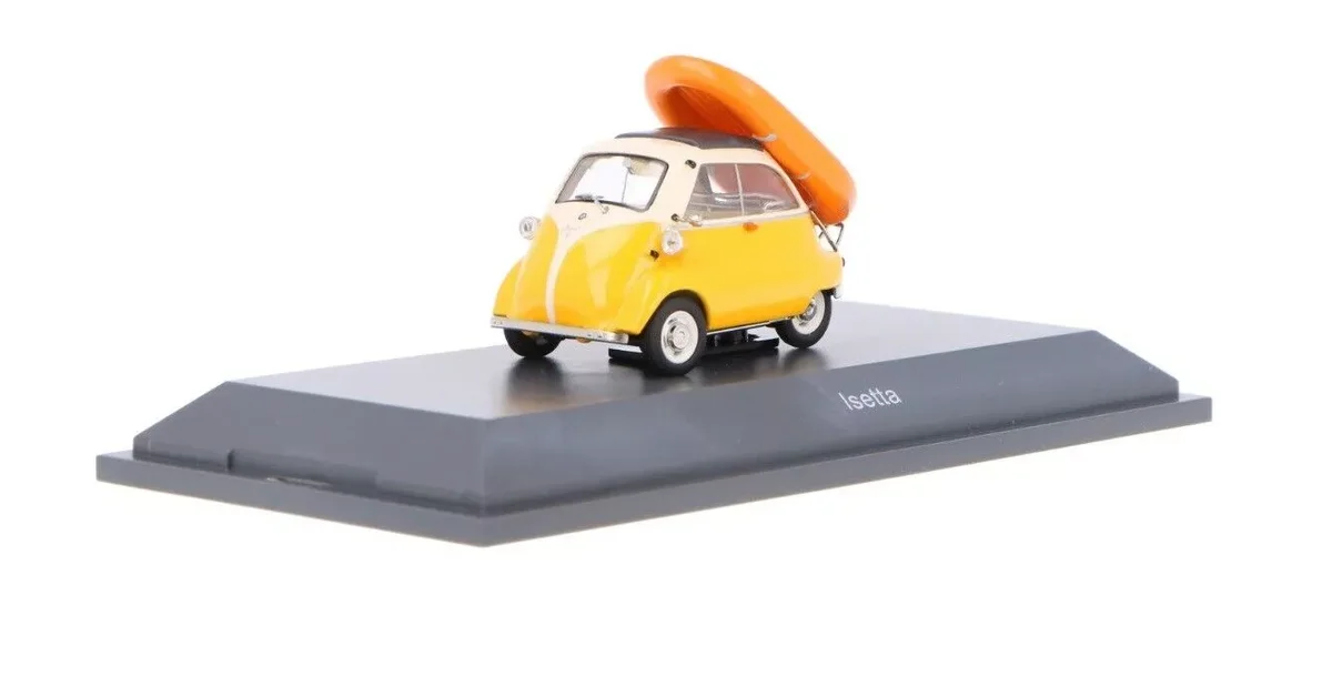 Schuco BMW Isetta+Schlauchboot Gelb 1:43 450376700