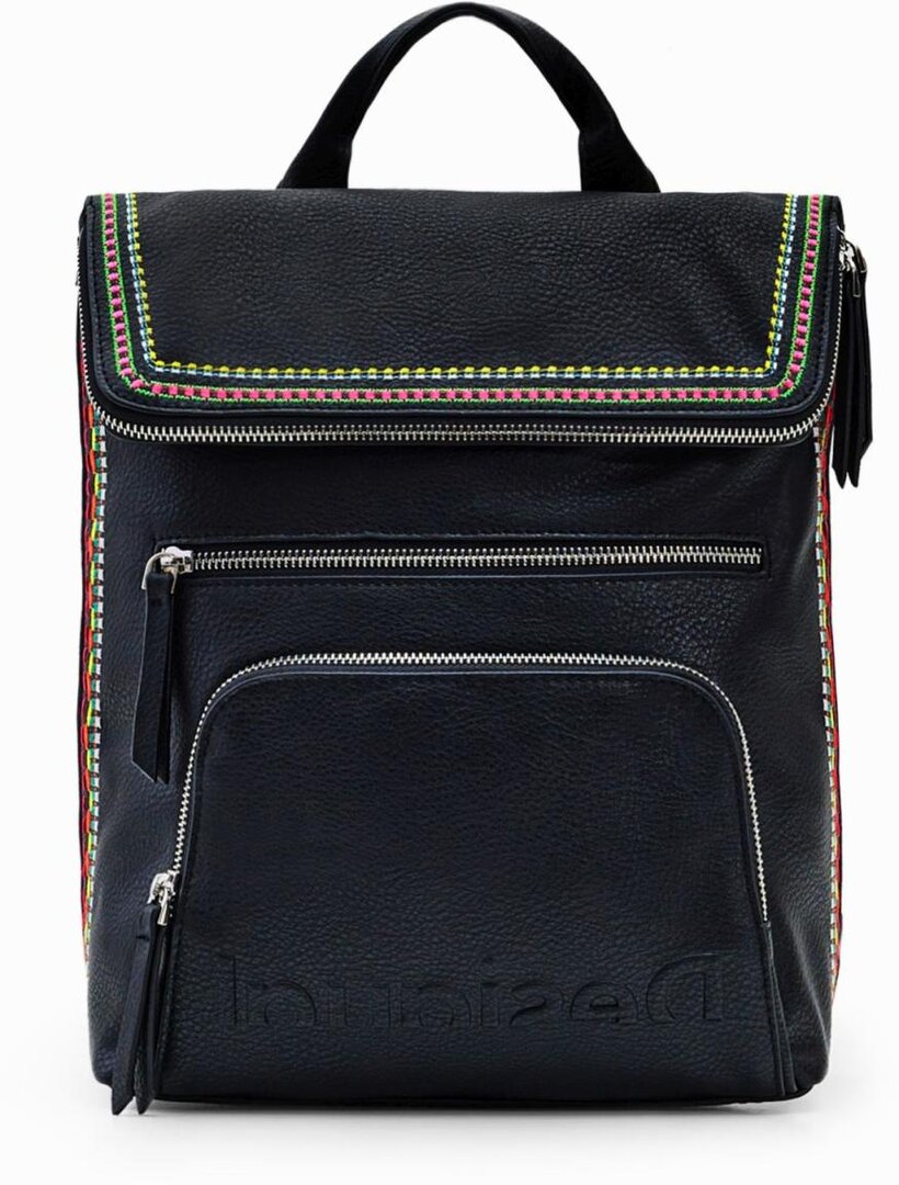 Desigual Damenrucksack Nerano Schwarz Boho