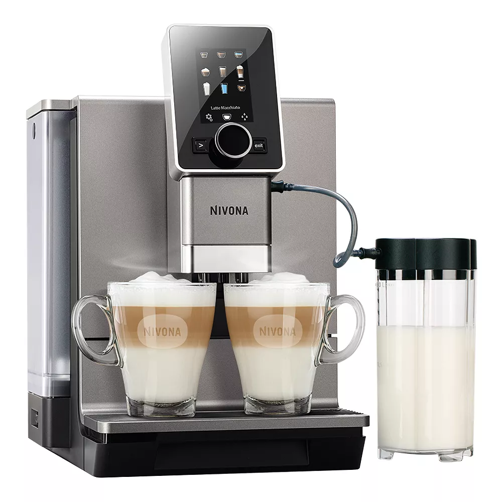 NIVONA CafeRomatica NICR 796 Kaffeevollautomat (weiß, Chrom, OneTouch, Kegelmahlwerk, TFT-Farbdisplay, herausnehmbare Brühgruppe, Tassenbeleuchtung, Bluetooth, App)