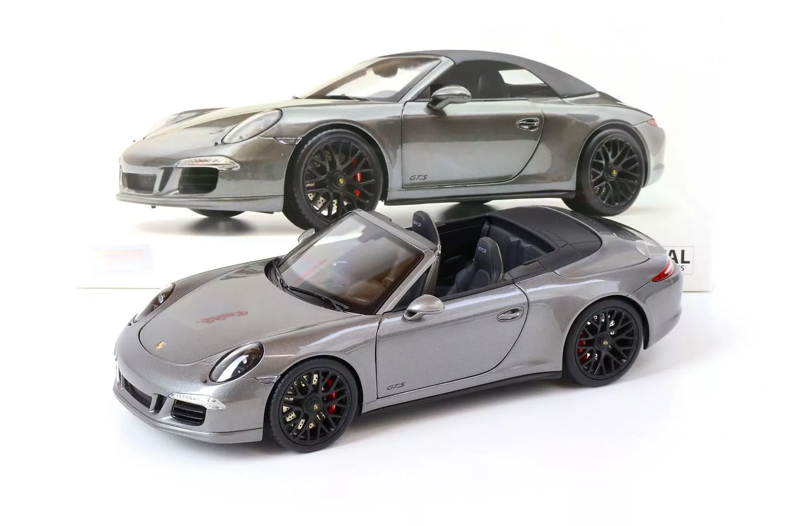 Schuco Porsche GTS Cabrio Grau 1:18 450039800