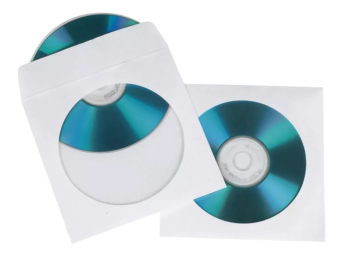 Hama CD-ROM Papierhüllen 100er Pack 62672