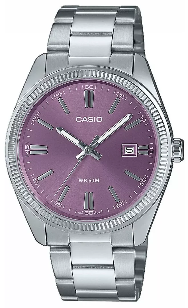 Casio MTP-1302PD-6AVEF Casio Uhr Edelstahl Analog Silber Rosa