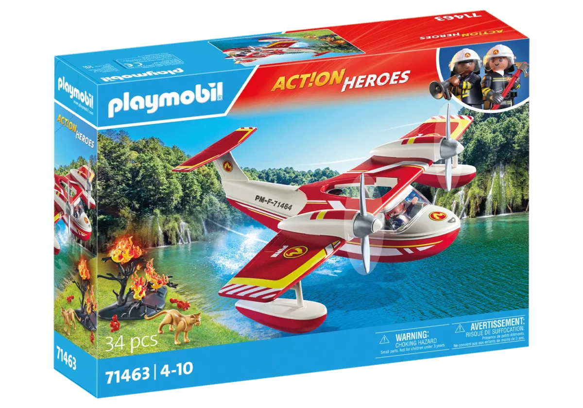 PLAYMOBIL 71463 Feuerwehrflugzeug mit Löschfunktion