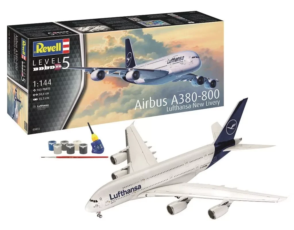 Revell 03872Ex Airbus A380-800 Lufthansa-Bundle Flugzeuge 1:144