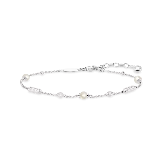 Thomas Sabo Armband, Lv,Weiss Länge 16-19 cm A1919-167-14, Sterling Silver