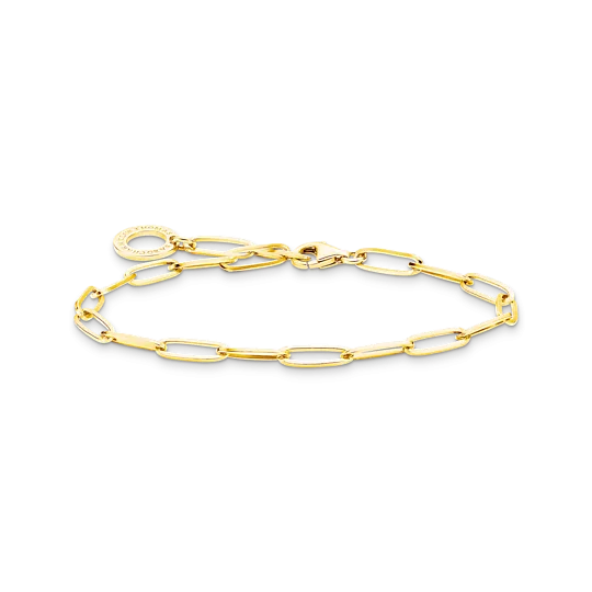 Thomas Sabo Cahrm-Armband, Gold Länge 18,5 cm X0253-413-39, Charm Club