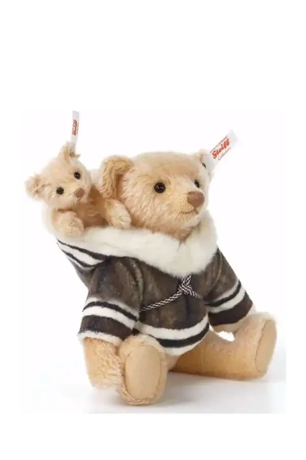 Steiff 7569 Mama Teddybär mit Baby 23 cm