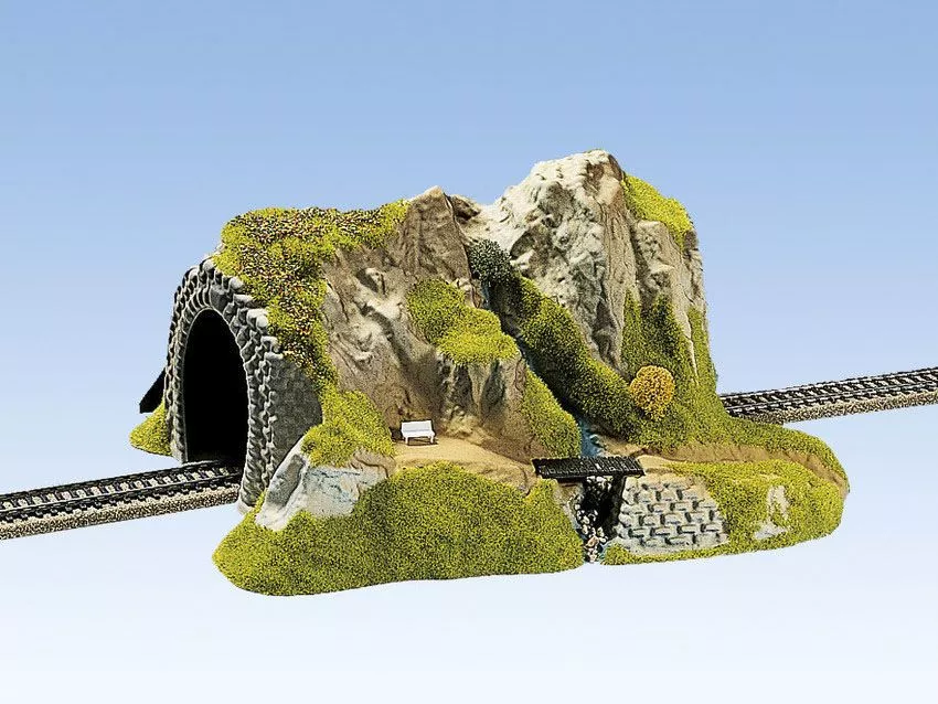 NOCH 02200 Tunnel 1-gleisig, gerade 34 x 27 cm, 16 cm hoch Durchfahrtshöhe 9,3 cm