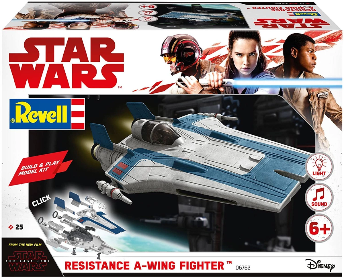 Revell 06762 Resistance A-Wing Fighter #Blau - Star Wars 1:44